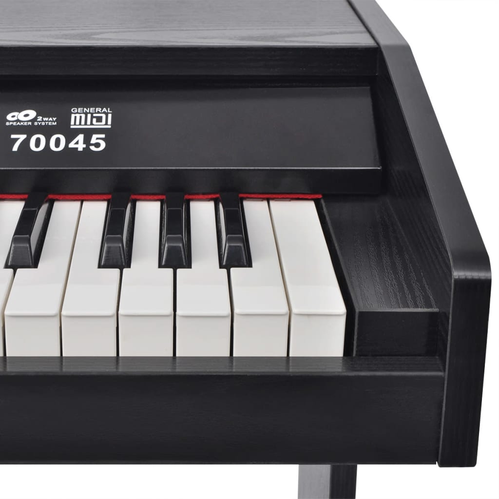 88Klávesové Digitální Piano S Pedály Černá Melaminová Deska