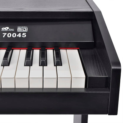 88Klávesové Digitální Piano S Pedály Černá Melaminová Deska