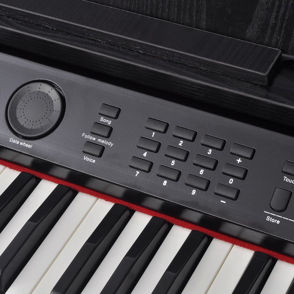 88Klávesové Digitální Piano S Pedály Černá Melaminová Deska