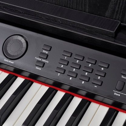 88Klávesové Digitální Piano S Pedály Černá Melaminová Deska