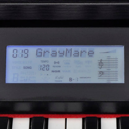 88Klávesové Digitální Piano S Pedály Černá Melaminová Deska