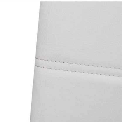 Konzolové Jídelní Židle 6 Ks Bílé Umělá Kůže