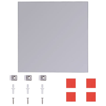 Zrcadlové Dlaždice Bez Rámu Sklo 8 Ks 20,5 Cm