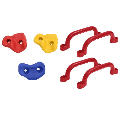 Houpačkové Sedáky 2 Ks S Lezeckými Kameny Modré Polyethylen