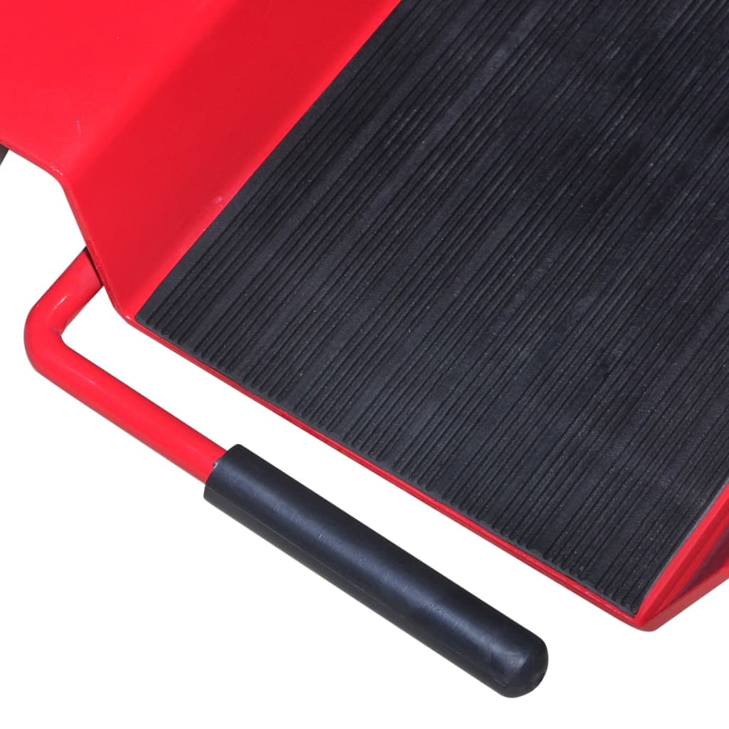 Pojízdná Podložka Pod Centrální Stojan Motocyklu Červená