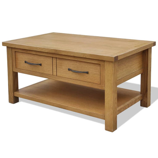 Konferenční Stolek 88 X 53 X 45 Cm Masivní Dubové Dřevo