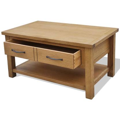 Konferenční Stolek 88 X 53 X 45 Cm Masivní Dubové Dřevo