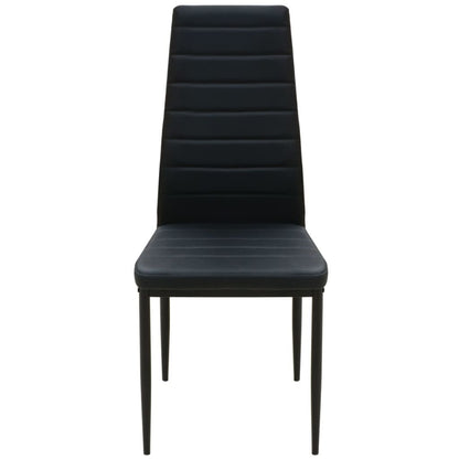 Pětidílný Jídelní Set Stolu A Židlí Černý