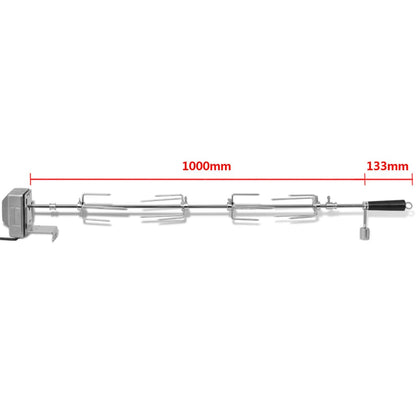 Grilovací Rožeň S Motorem Ocelový 1000 Mm