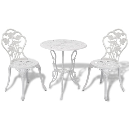 3Dílný Bistro Set Litý Hliník Zelený