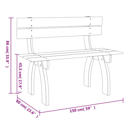 Zahradní Lavice 150 Cm Impregnované Borové Dřevo