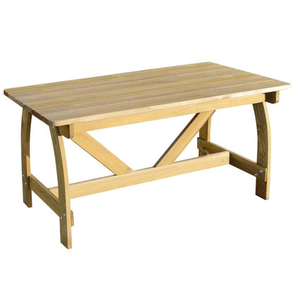 Zahradní Stůl 150 X 74 X 75 Cm Impregnované Borové Dřevo