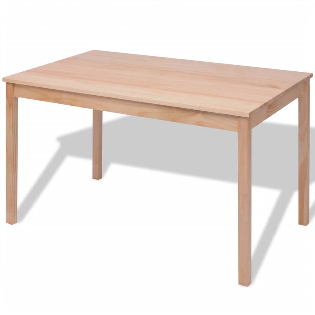 Sedmidílný Jídelní Set Z Borového Dřeva