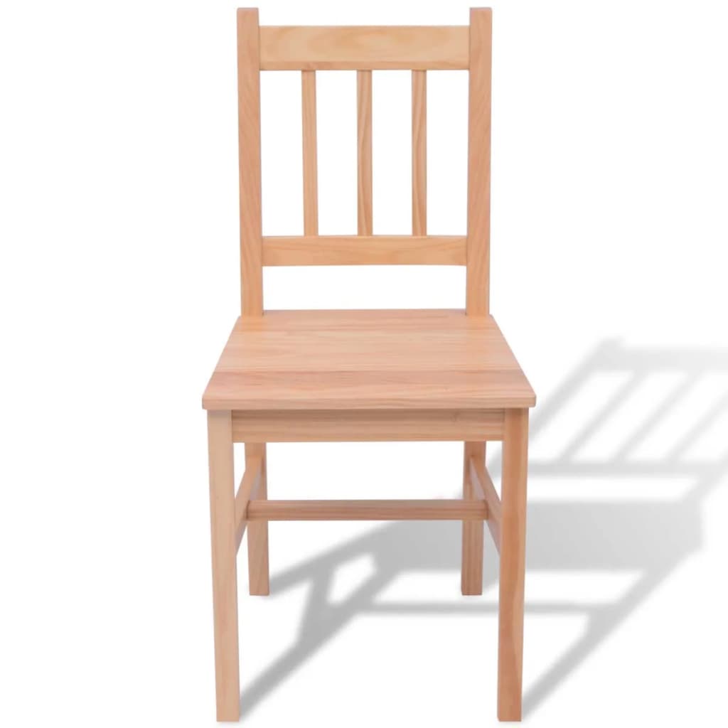 Sedmidílný Jídelní Set Z Borového Dřeva