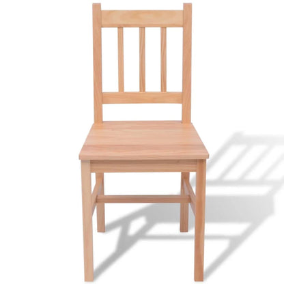 Sedmidílný Jídelní Set Z Borového Dřeva