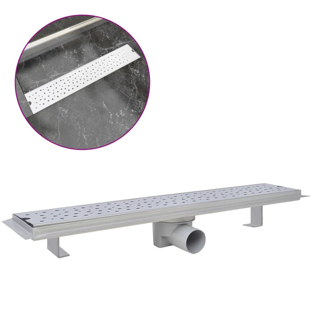 Rovný Sprchový Odtokový Žlab 630 X 140 Mm Nerezová Ocel