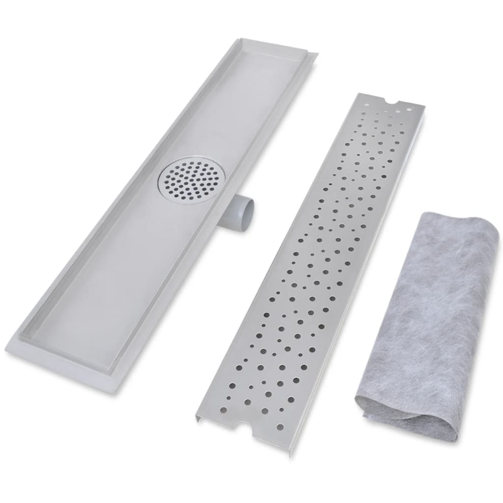 Rovný Sprchový Odtokový Žlab 630 X 140 Mm Nerezová Ocel
