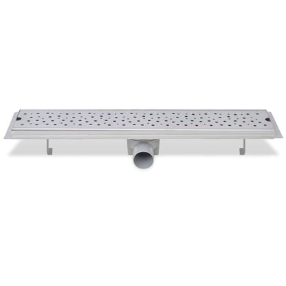Rovný Sprchový Odtokový Žlab 630 X 140 Mm Nerezová Ocel