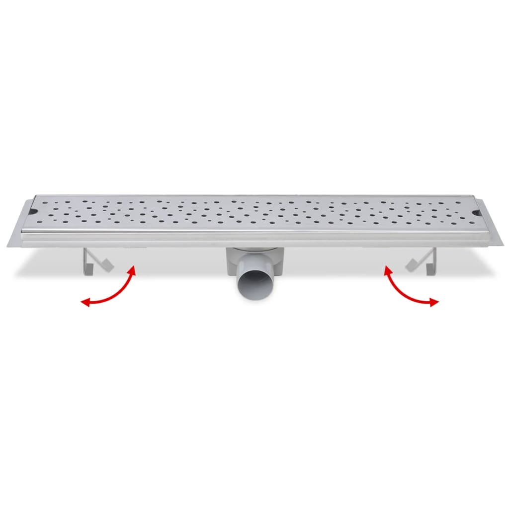 Rovný Sprchový Odtokový Žlab 630 X 140 Mm Nerezová Ocel