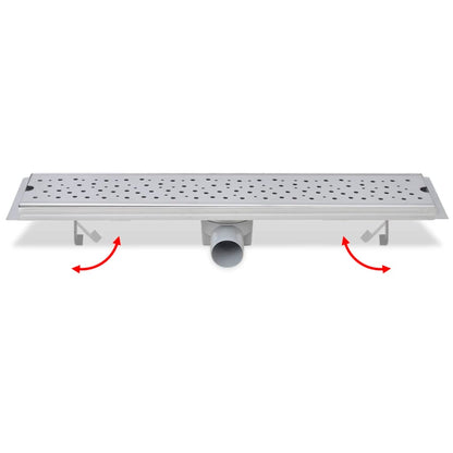 Rovný Sprchový Odtokový Žlab 630 X 140 Mm Nerezová Ocel