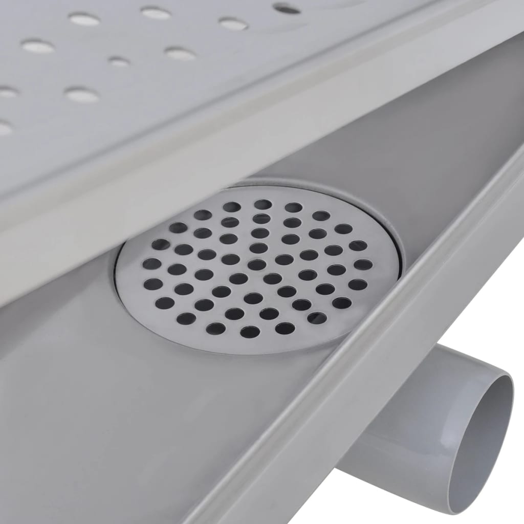 Rovný Sprchový Odtokový Žlab 630 X 140 Mm Nerezová Ocel