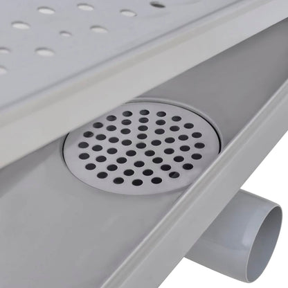Rovný Sprchový Odtokový Žlab 630 X 140 Mm Nerezová Ocel