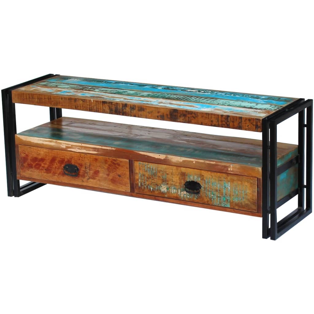 Tv Stolek 120X35X45 Cm Masiv S Medovou Povrchovou Úpravou