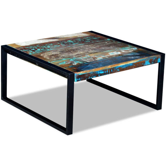 Konferenční Stolek Masivní Recyklované Dřevo 80 X 80 X 40 Cm