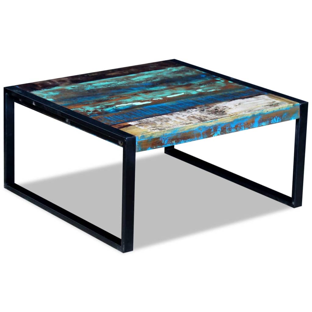 Konferenční Stolek Masivní Recyklované Dřevo 80 X 80 X 40 Cm