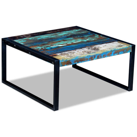 Konferenční Stolek Masivní Recyklované Dřevo 80 X 80 X 40 Cm