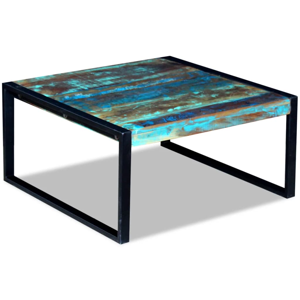 Konferenční Stolek Masivní Recyklované Dřevo 80 X 80 X 40 Cm