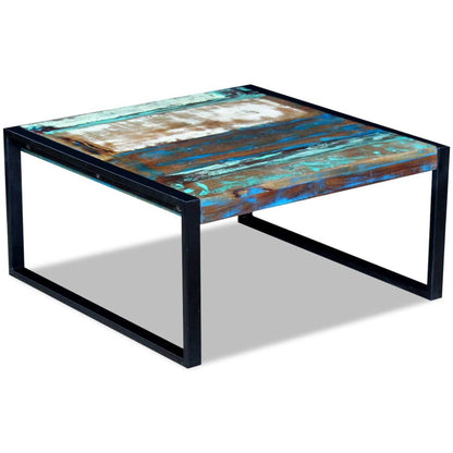 Konferenční Stolek Masivní Recyklované Dřevo 80 X 80 X 40 Cm