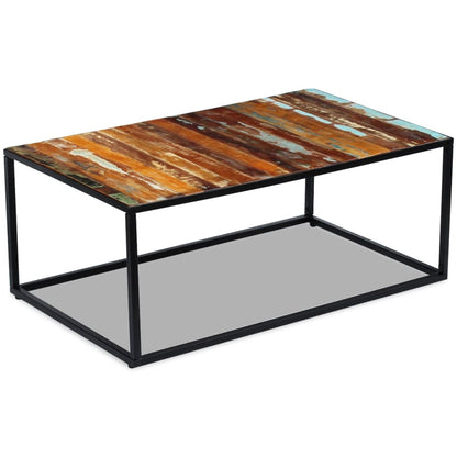 Konferenční Stolek Masivní Pražcové Dřevo 100 X 60 X 40 Cm
