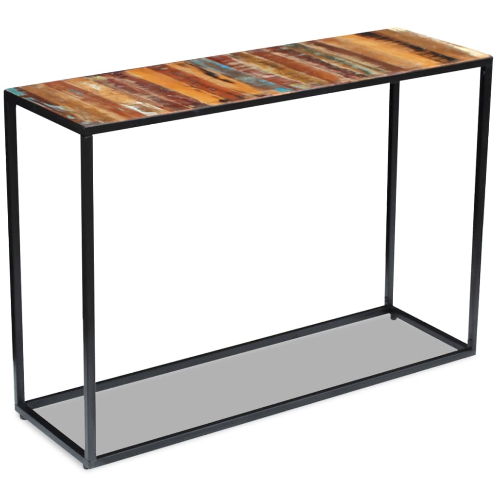Konzolový Stolek Masivní Recyklované Dřevo 110 X 35 X 76 Cm