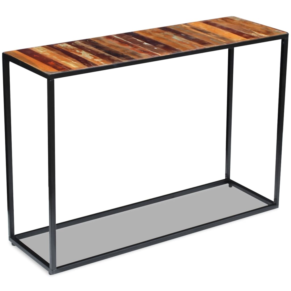 Konzolový Stolek Masivní Recyklované Dřevo 110 X 35 X 76 Cm