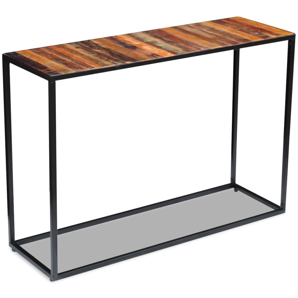 Konzolový Stolek Masivní Recyklované Dřevo 110 X 35 X 76 Cm
