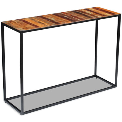Konzolový Stolek Masivní Recyklované Dřevo 110 X 35 X 76 Cm