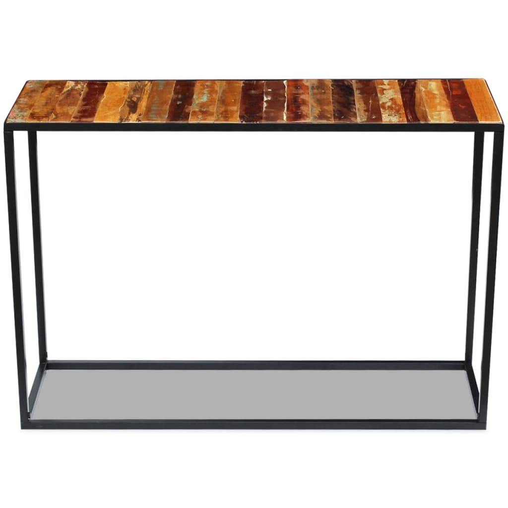 Konzolový Stolek Masivní Recyklované Dřevo 110 X 35 X 76 Cm