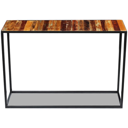Konzolový Stolek Masivní Recyklované Dřevo 110 X 35 X 76 Cm