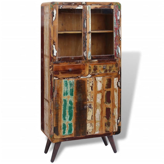 Kredenc Masivní Recyklované Dřevo 90 X 40 X 190 Cm