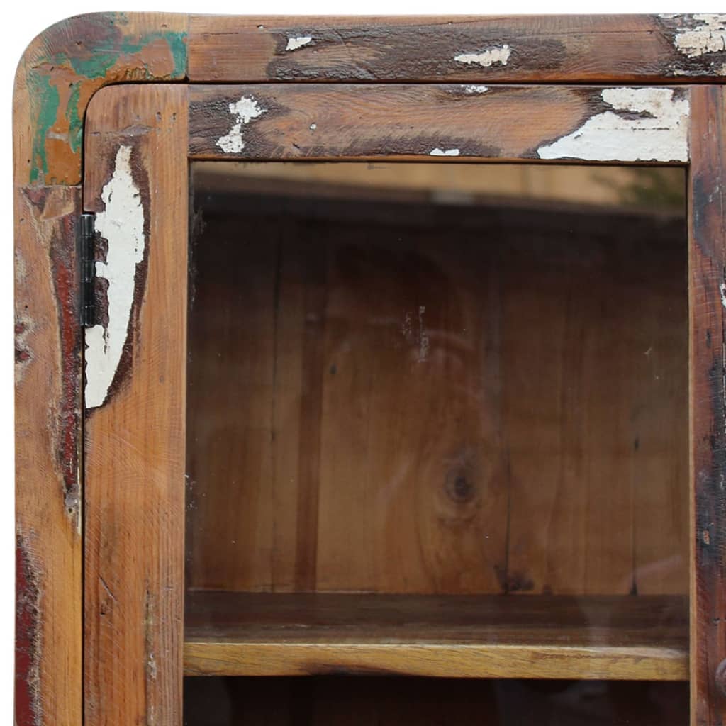 Kredenc Masivní Recyklované Dřevo 90 X 40 X 190 Cm