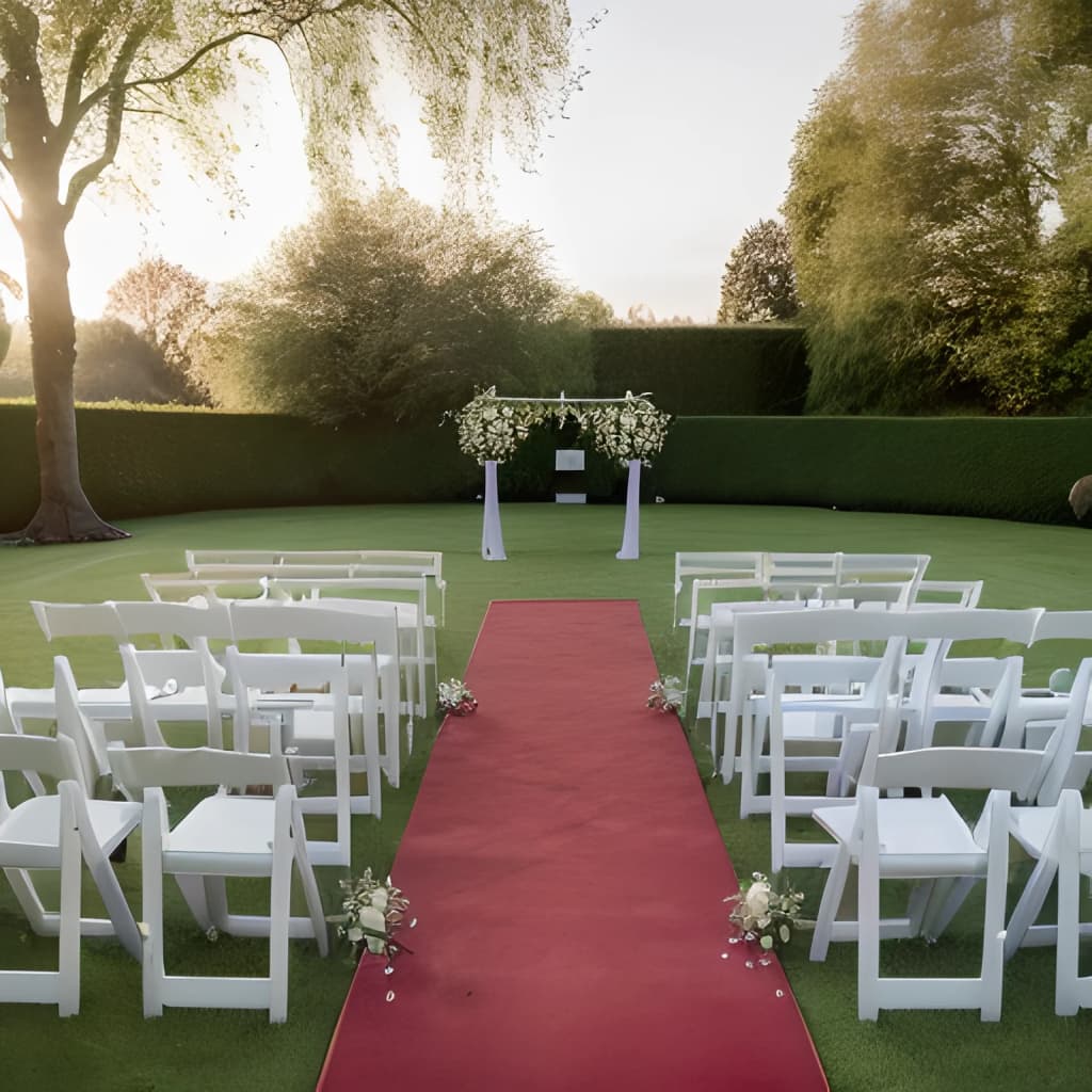 Výstavářský Koberec Hladký Červený