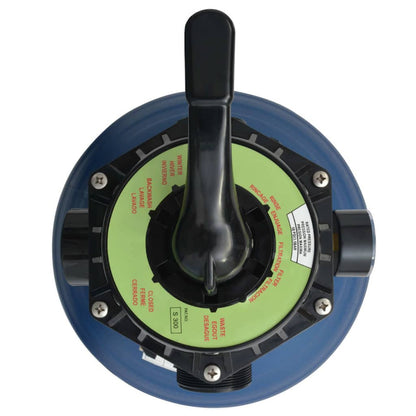 Bazénová Písková Filtrace S 6Polohovým Ventilem Modrá 460 Mm