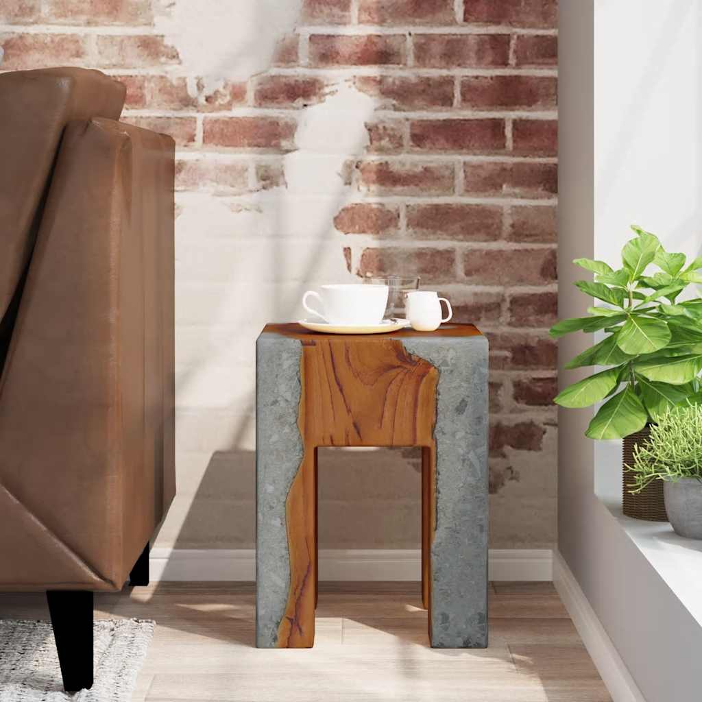 Stolička Masivní Teak A Pryskyřice