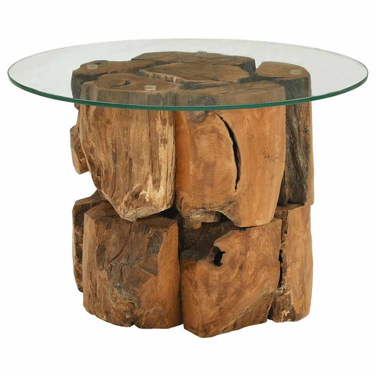 Konferenční Stolek Masivního Teak Naplavené Dřevo 60 Cm