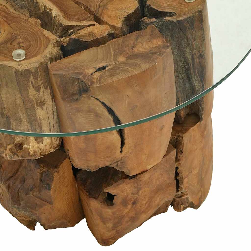 Konferenční Stolek Masivního Teak Naplavené Dřevo 60 Cm
