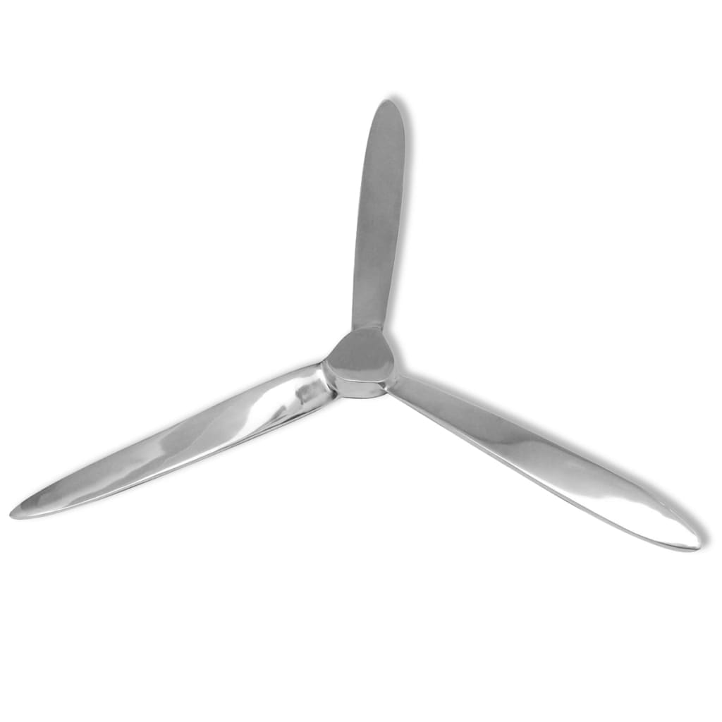 Nástěnná Vrtule, Hliník Stříbrná 70 Cm