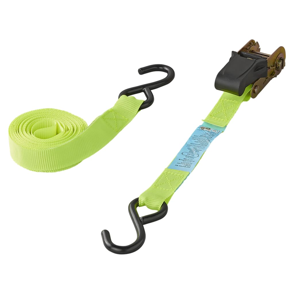 Proplus Upínací Popruhy S Ráčnou A 2 Háčky, Set 4 Ks 5 M 320205