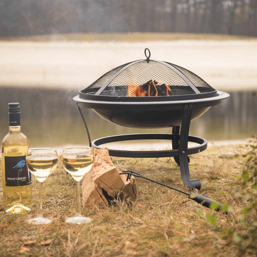 Redfire Ohniště Atlanta Černé Ocelové 51 Cm 85014