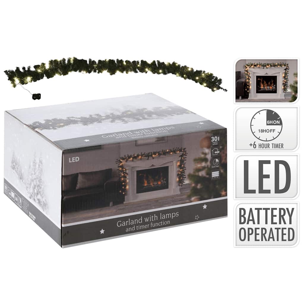 Ambiance Vánoční Girlanda S 30 Led Diodami 270 Cm